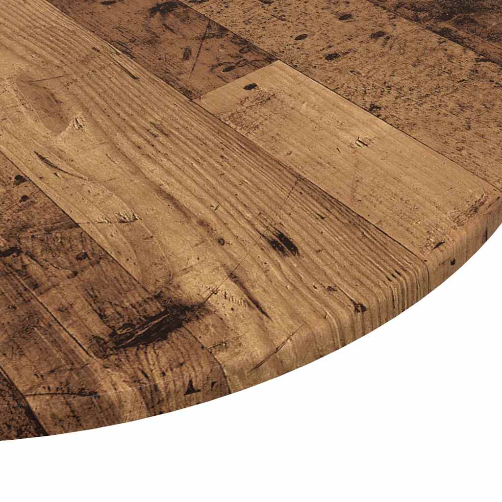 Table Top Old wood Ø 60 x 1.5 cm Engineered Wood