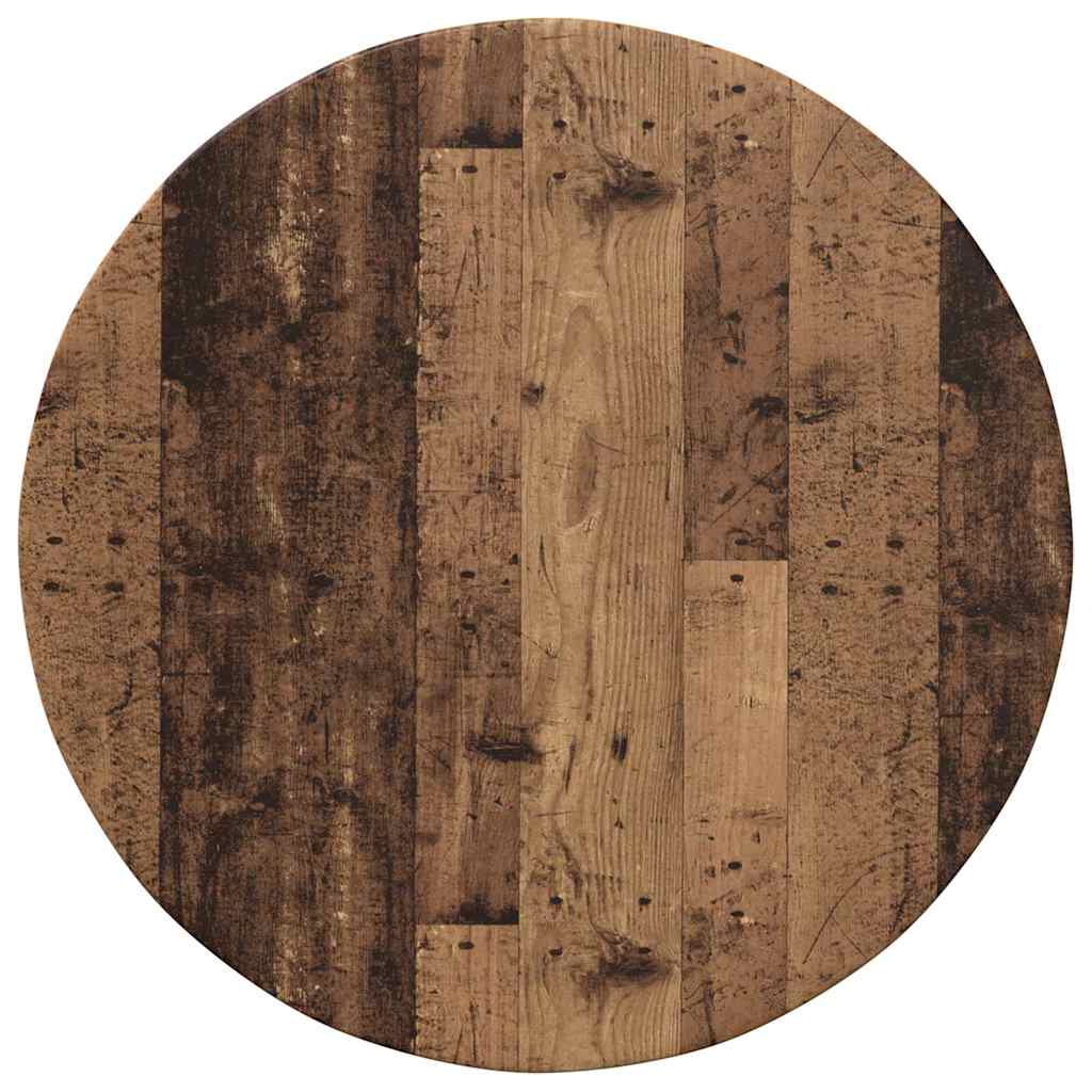 Table Top Old wood Ø 60 x 1.5 cm Engineered Wood