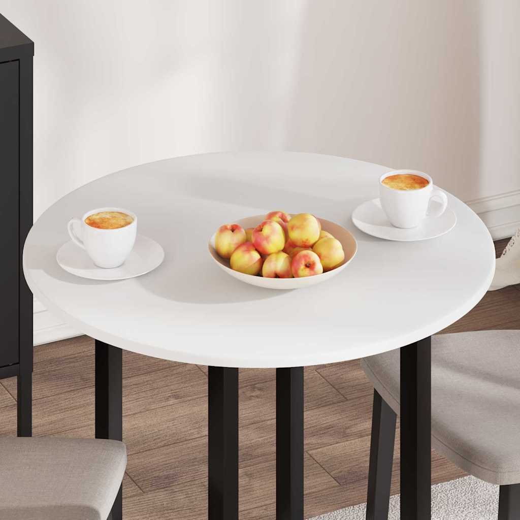Table Top White Ø 70 x 1.5 cm Engineered Wood