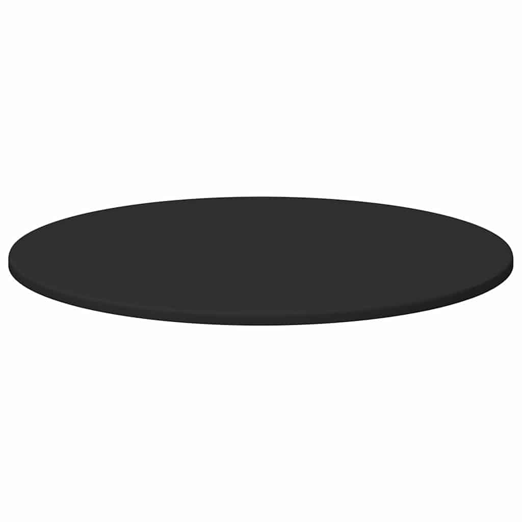 Table Top Black Ø 70 x 1.5 cm Engineered Wood