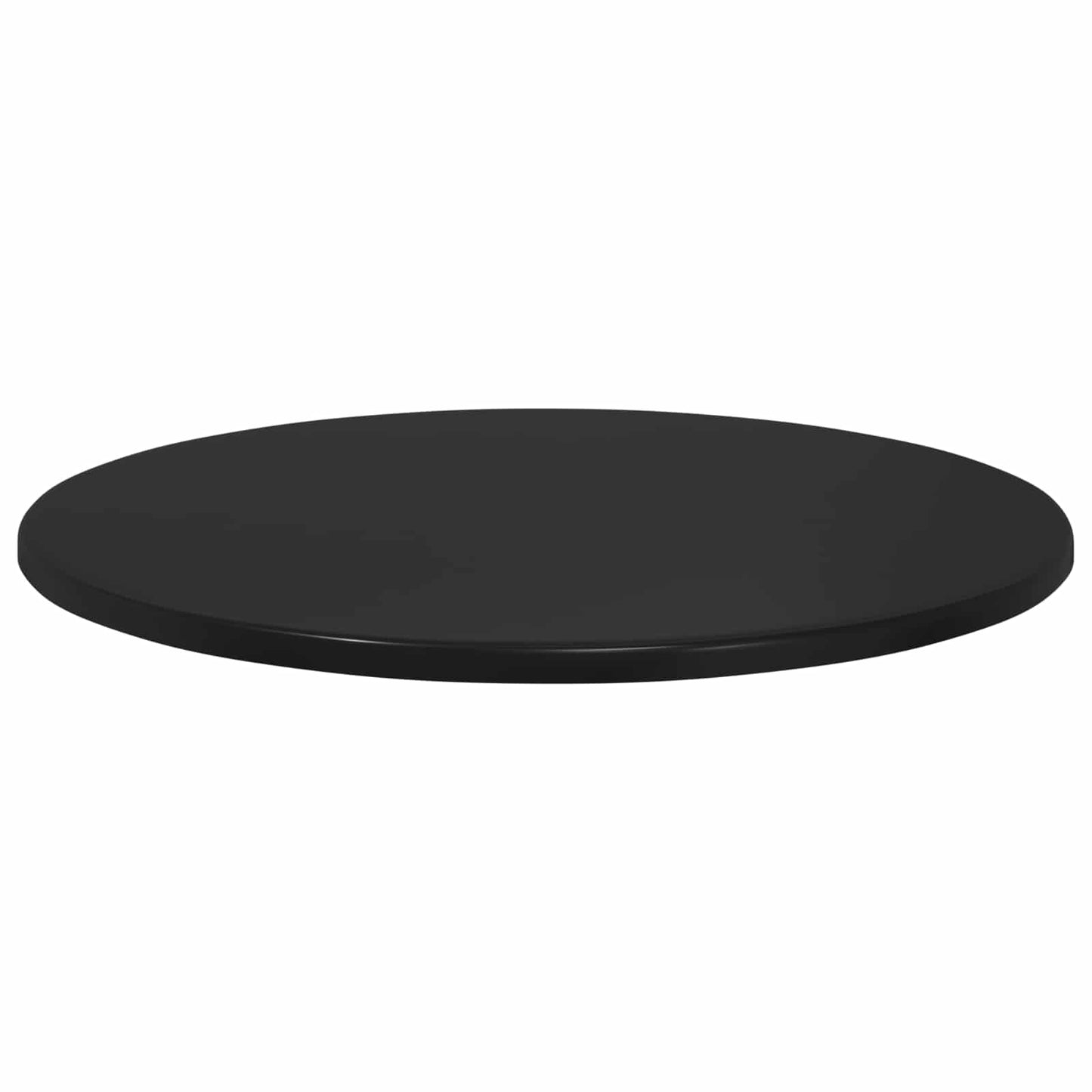 Table Top Ø 70 x 1.5 cm Round Engineered Wood Black