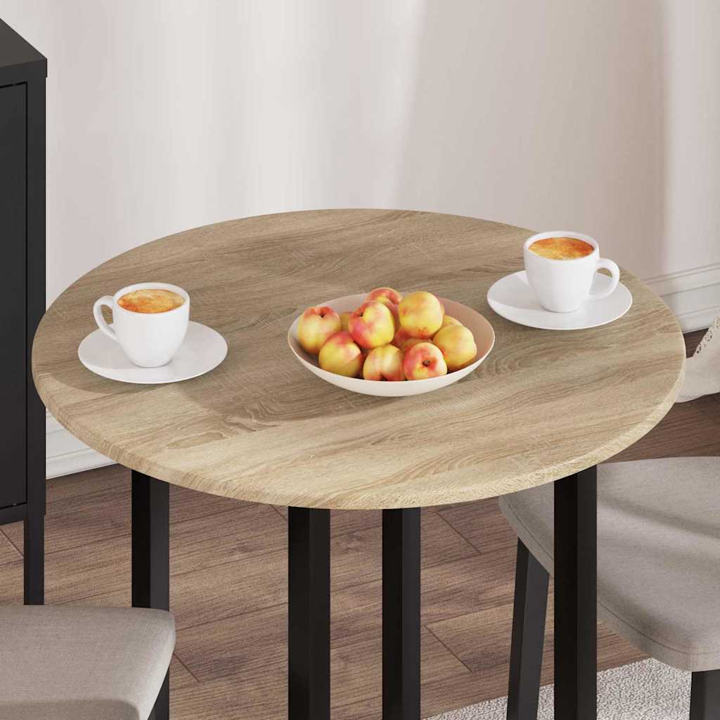 Table Top Sonoma oak Ø 70 x 1.5 cm Engineered Wood