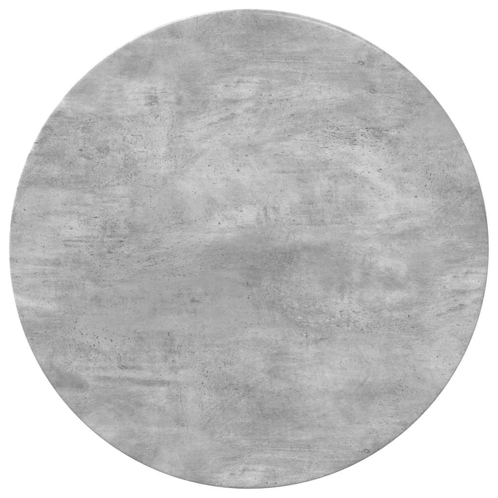Table Top Ø 70 x 1.5 cm Round Engineered Wood Concrete Grey