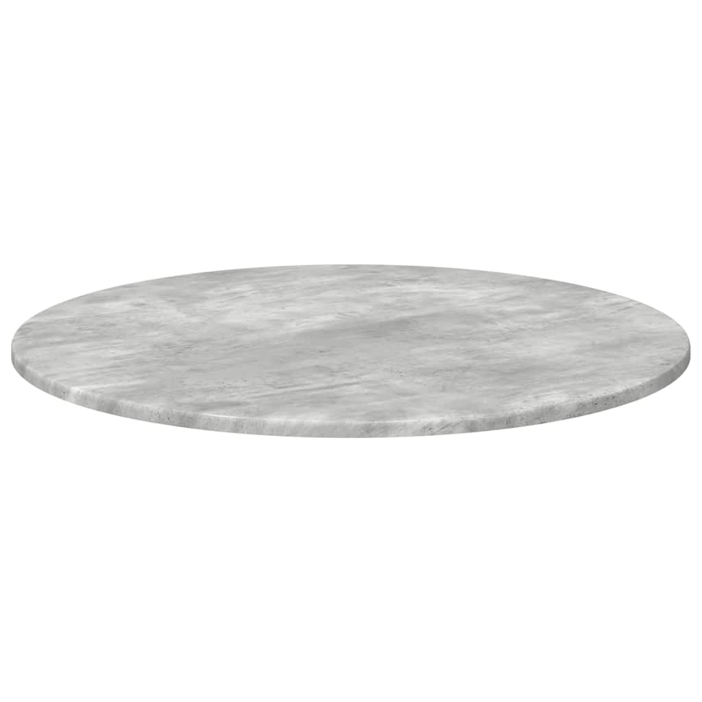 Table Top Ø 70 x 1.5 cm Round Engineered Wood Concrete Grey