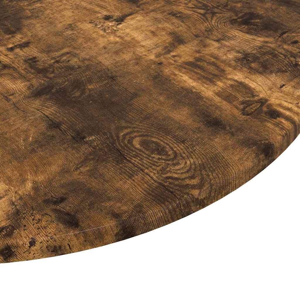 Table Top Ø 70 x 1.5 cm Round Engineered Wood Smoked Oak
