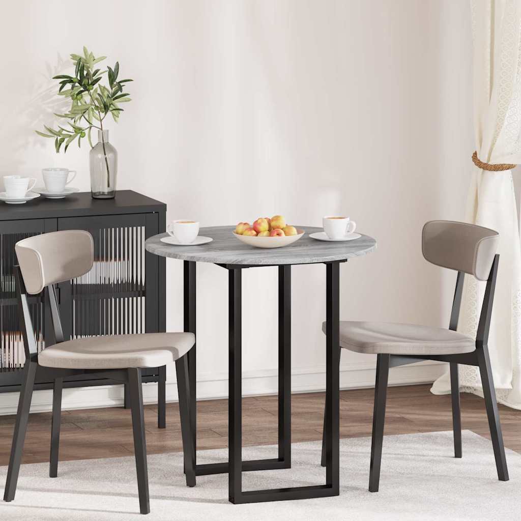 Table Top Grey sonoma Ø 70 x 1.5 cm Engineered Wood