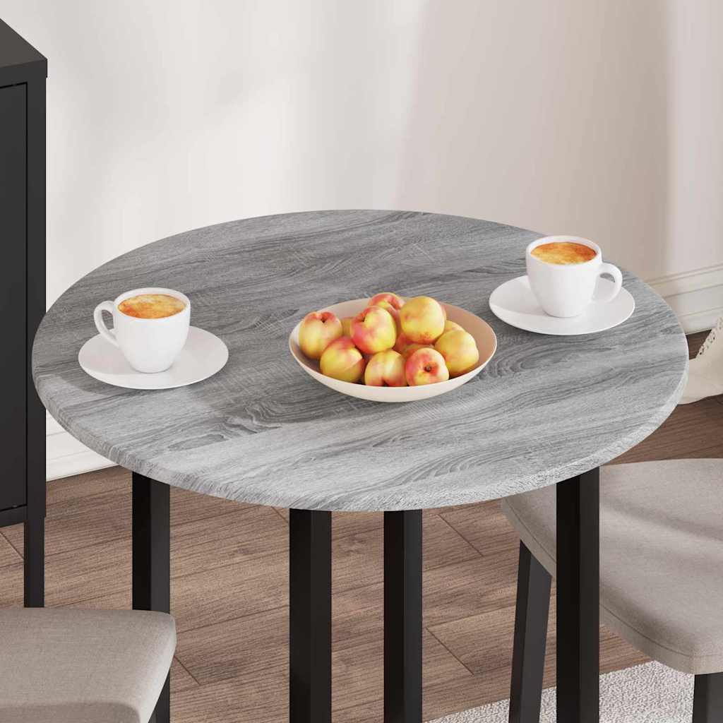 Table Top Grey sonoma Ø 70 x 1.5 cm Engineered Wood