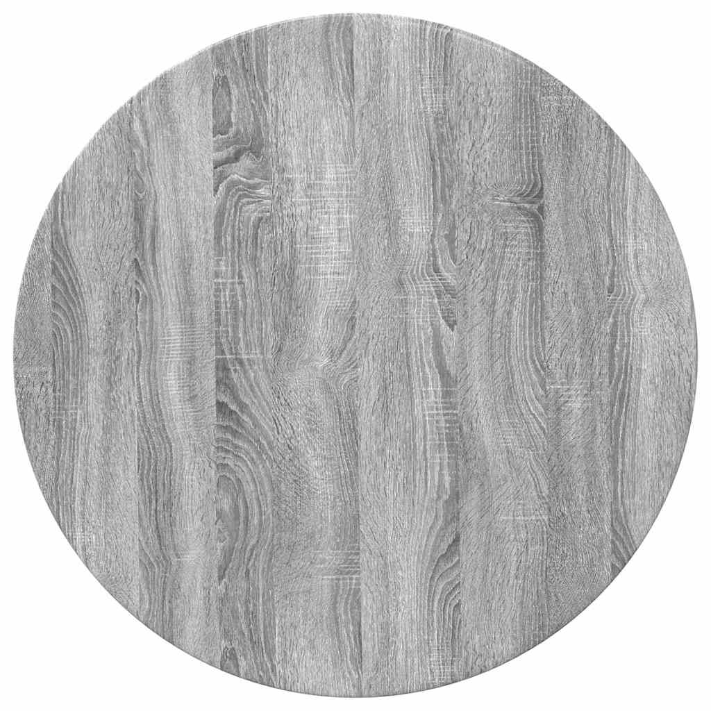 Table Top Grey sonoma Ø 70 x 1.5 cm Engineered Wood