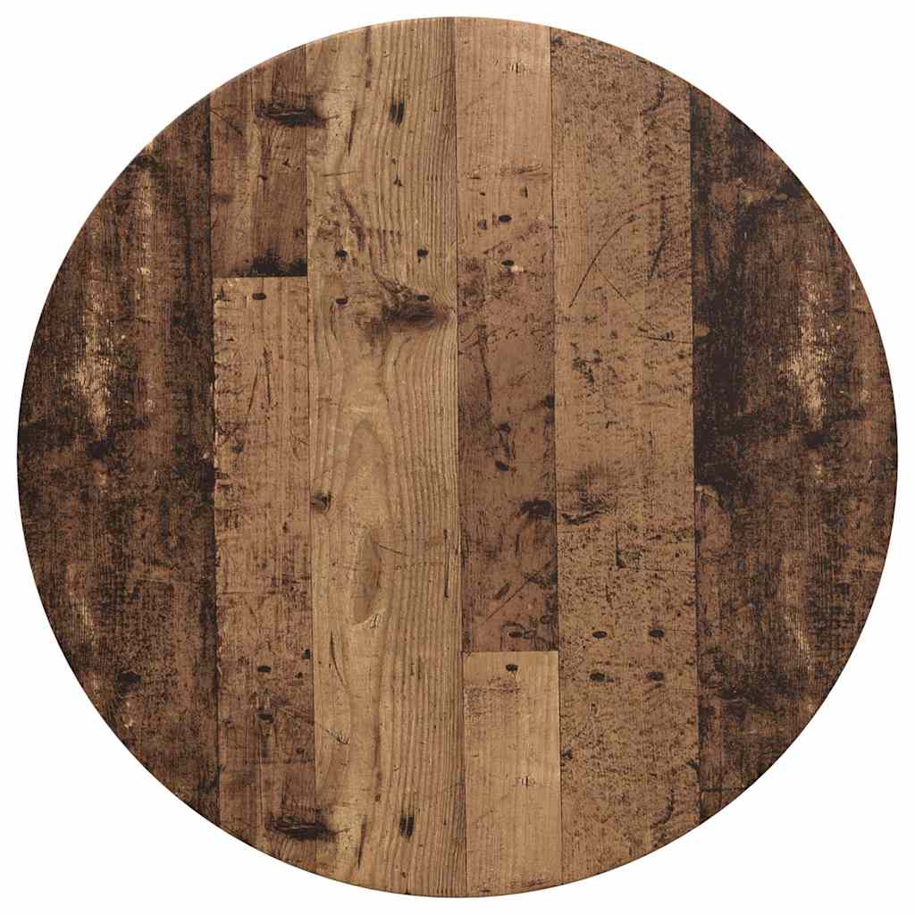 Table Top Old wood Ø 70 x 1.5 cm Engineered Wood