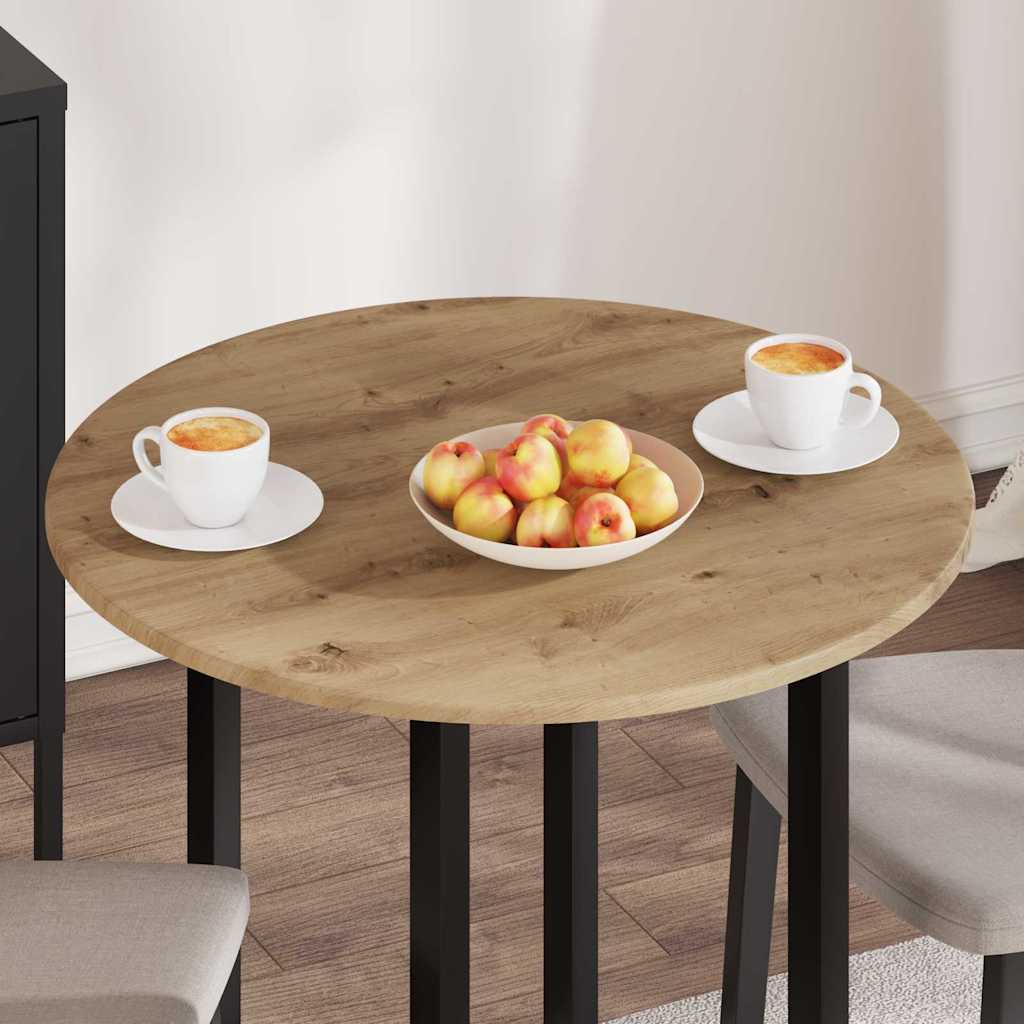 Table Top Artisan oak Ø 70 x 1.5 cm Engineered Wood