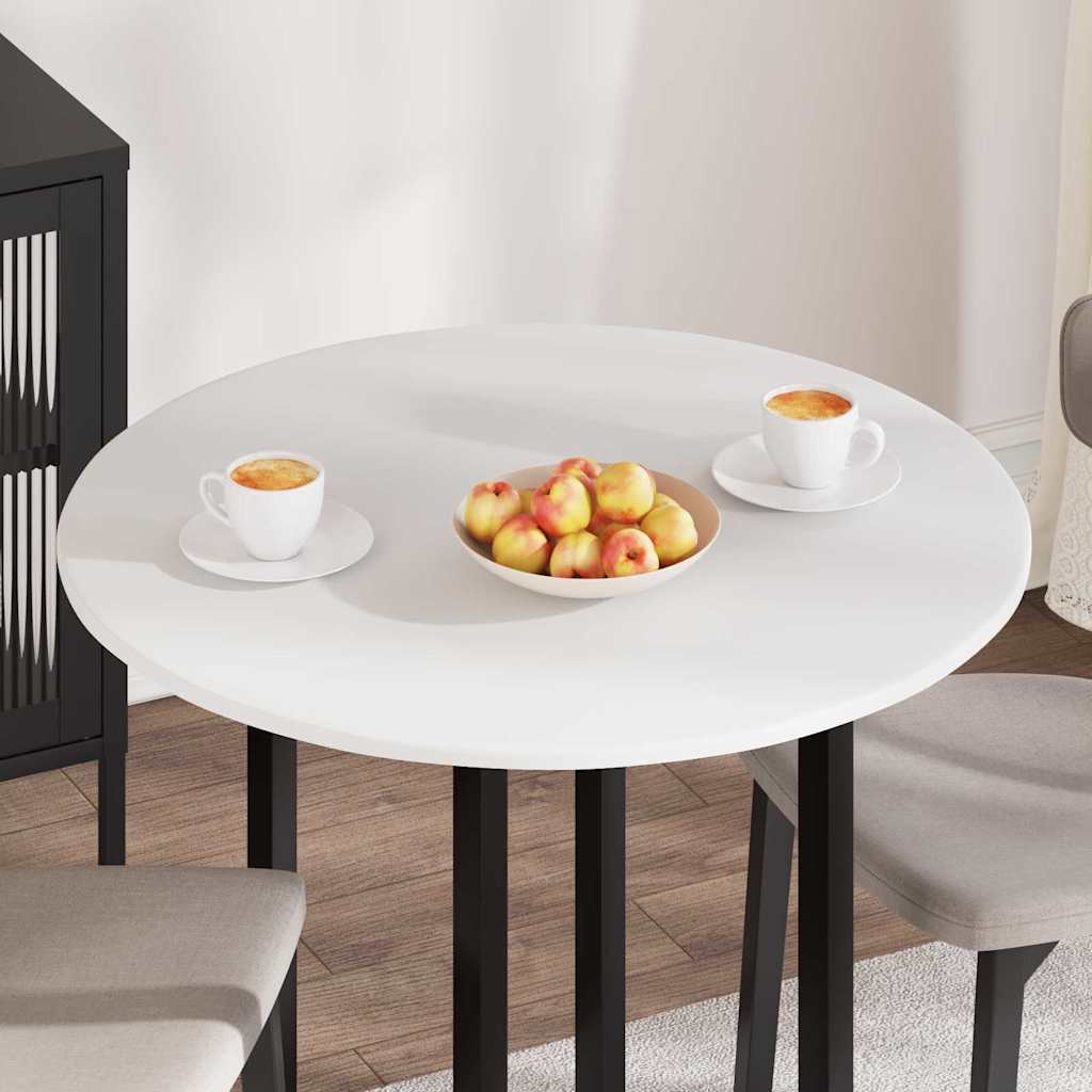 Table Top White Ø 80 x 1.5 cm Engineered Wood