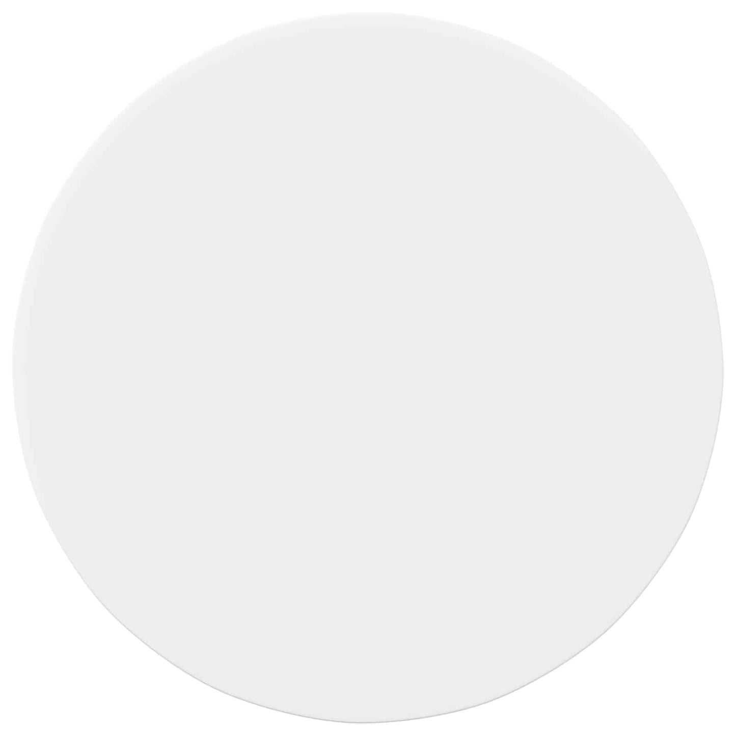 Table Top Ø 80 x 1.5 cm Round Engineered Wood White