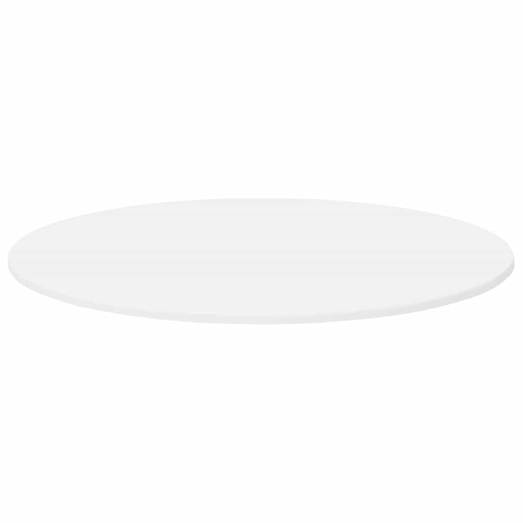 Table Top White Ø 80 x 1.5 cm Engineered Wood