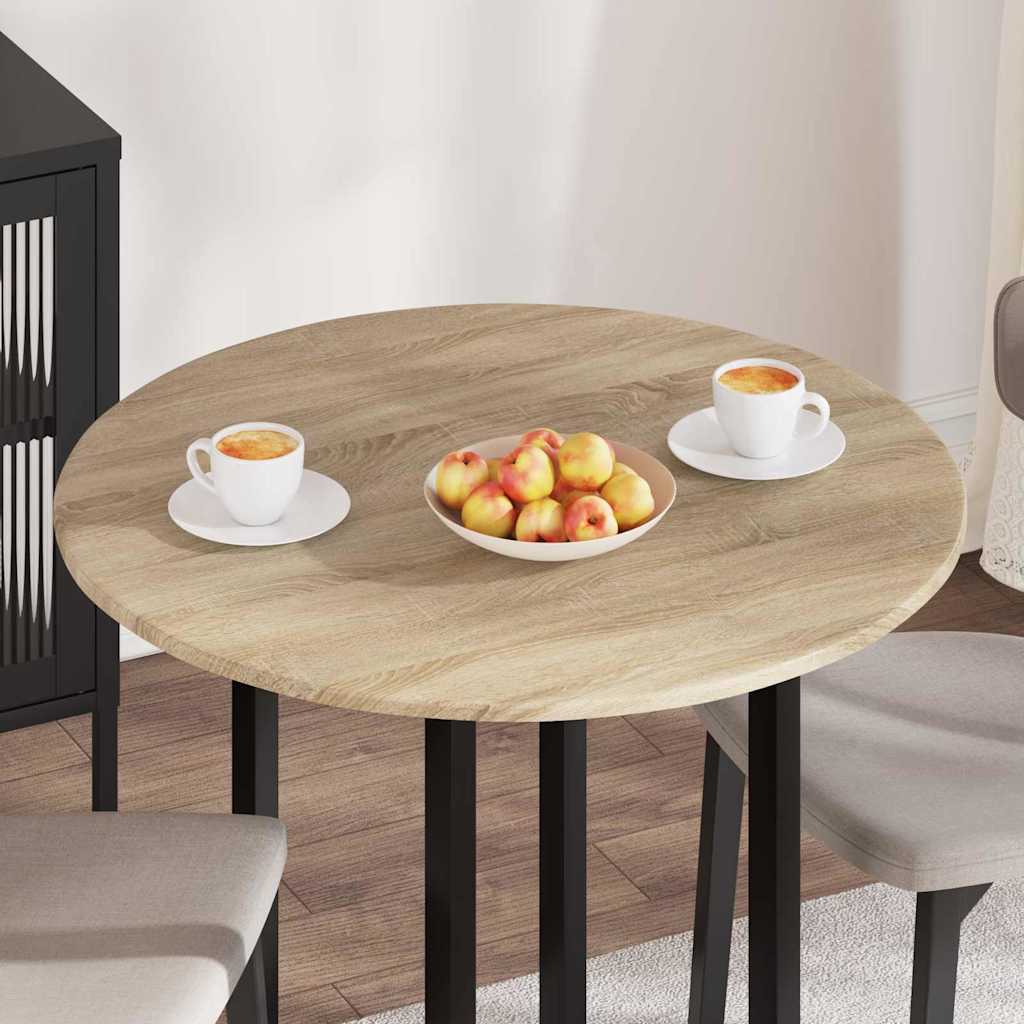 Table Top Sonoma oak Ø 80 x 1.5 cm Engineered Wood