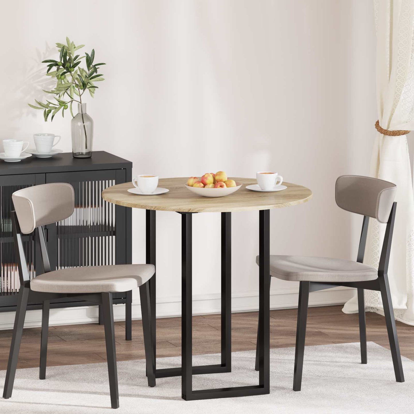 Table Top Sonoma oak Ø 80 x 1.5 cm Engineered Wood