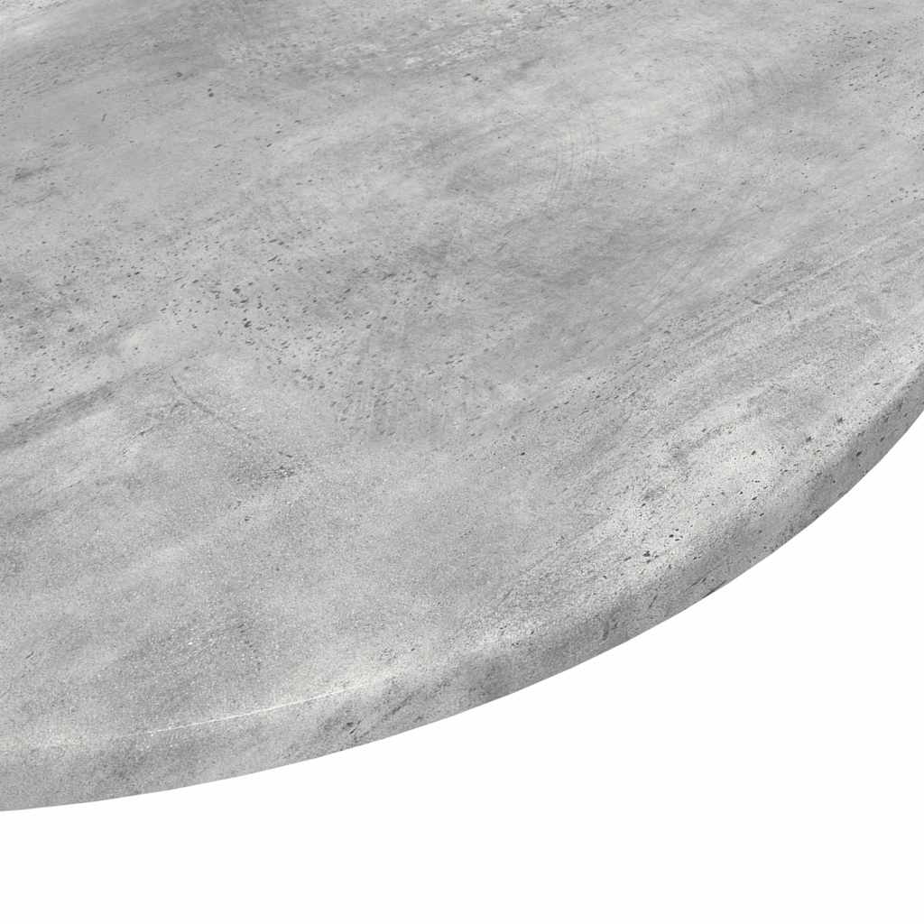 Table Top Ø 80 x 1.5 cm Round Engineered Wood Concrete Grey