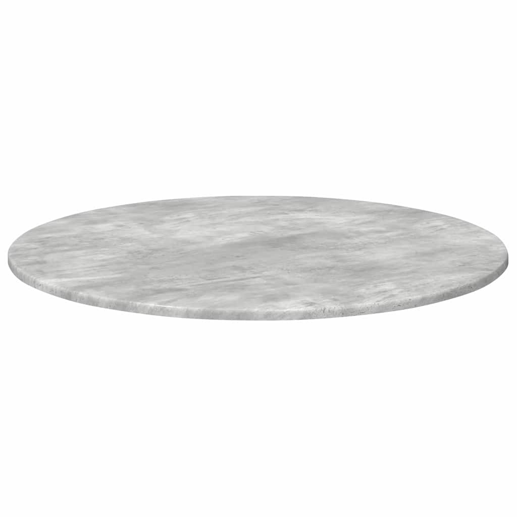Table Top Ø 80 x 1.5 cm Round Engineered Wood Concrete Grey