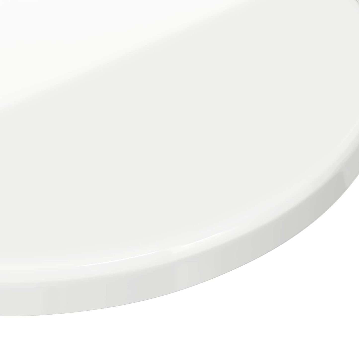 Table Top Ø 80 x 1.5 cm Round Engineered Wood High Gloss White