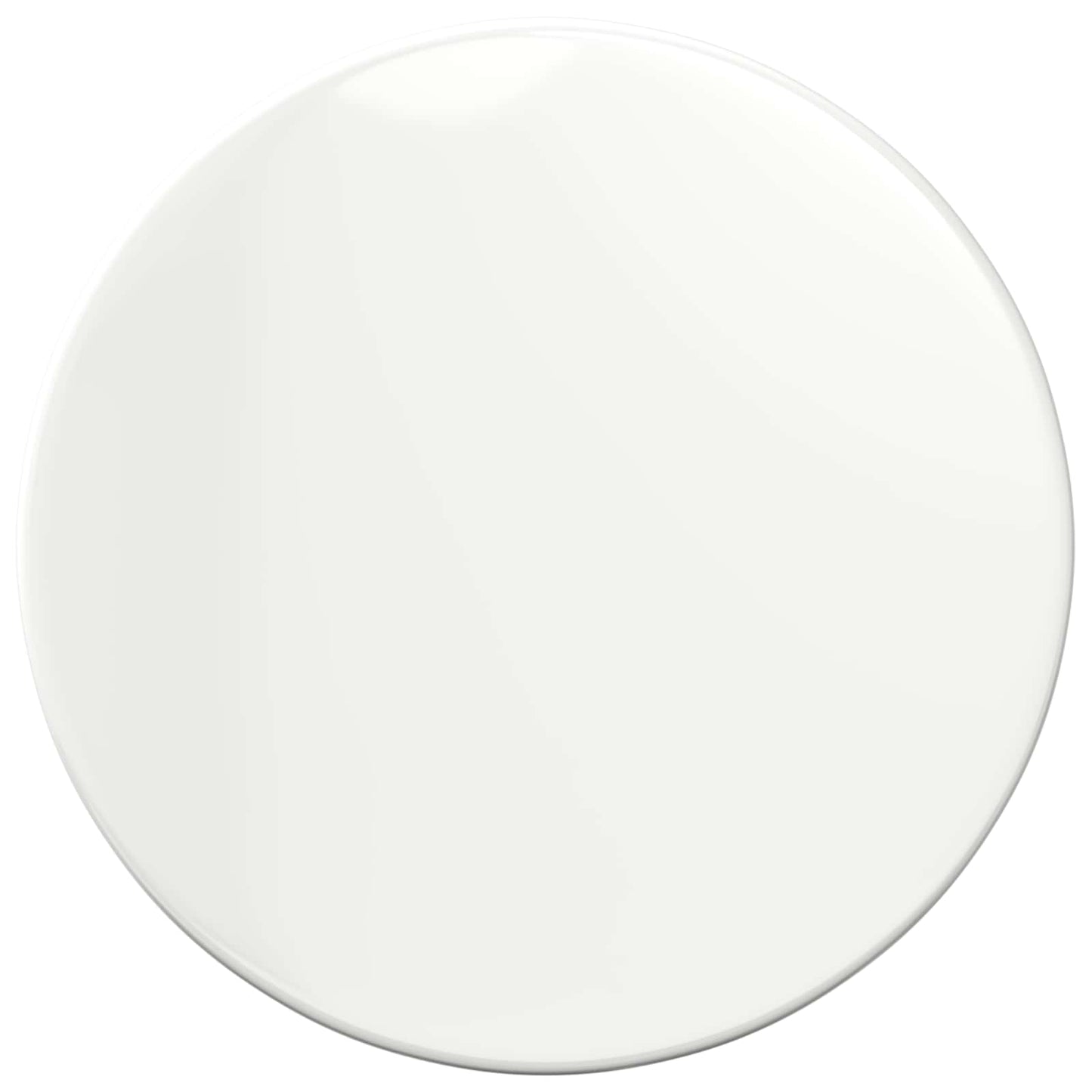 Table Top Ø 80 x 1.5 cm Round Engineered Wood High Gloss White