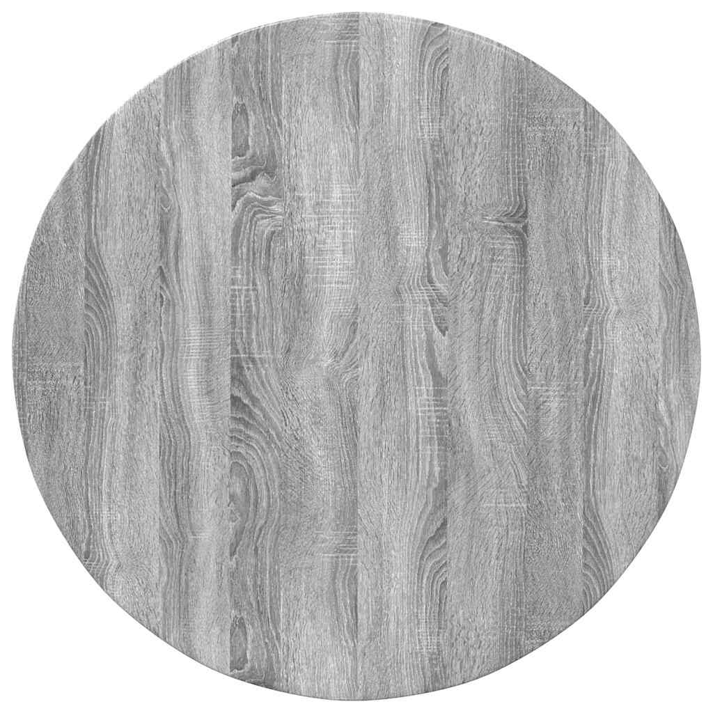 Table Top Grey sonoma Ø 80 x 1.5 cm Engineered Wood