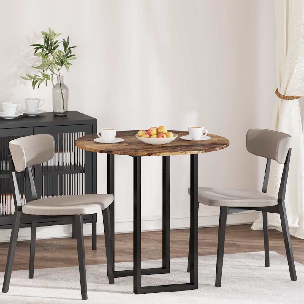 Table Top Old wood Ø 80 x 1.5 cm Engineered Wood