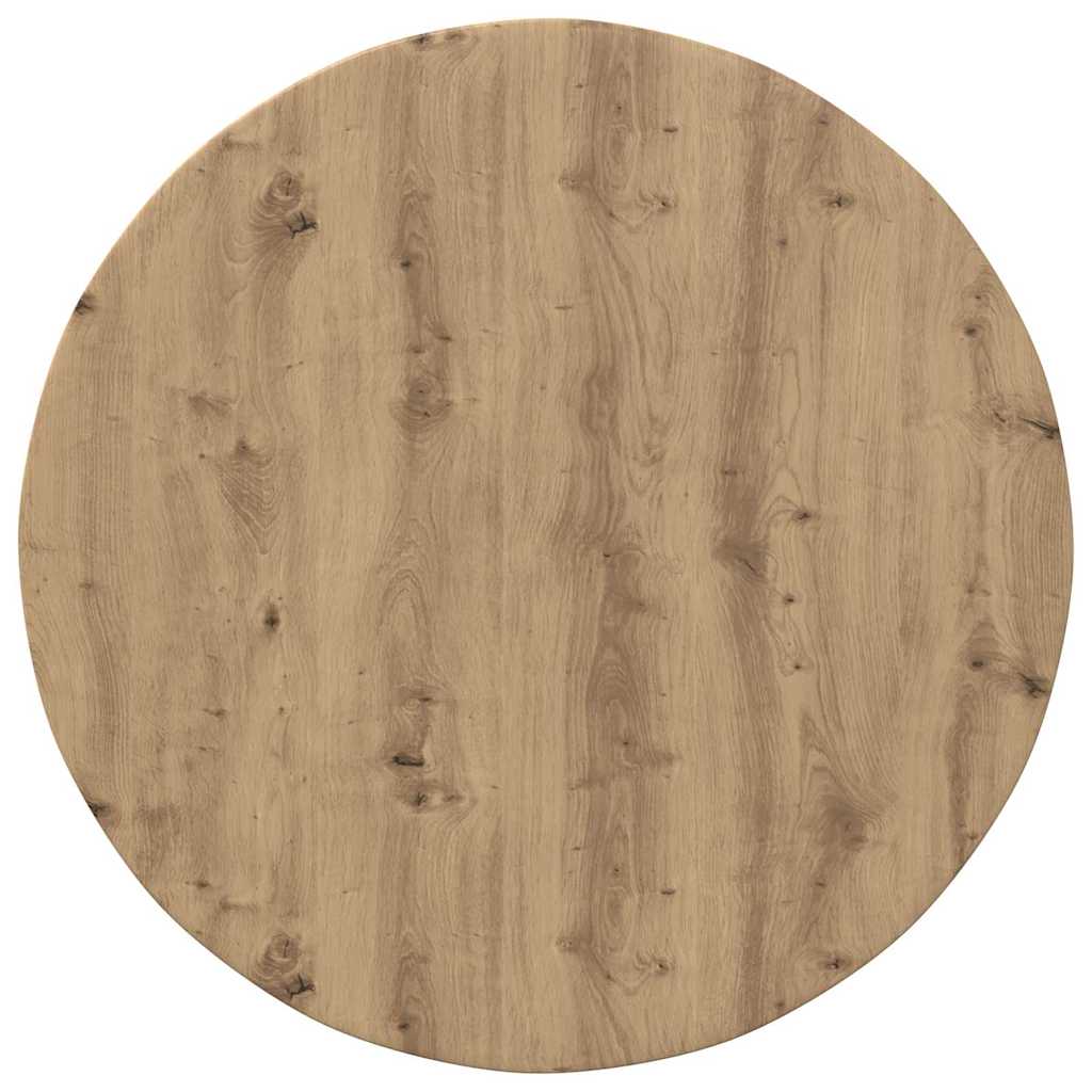 Table Top Ø 80 x 1.5 cm Round Engineered Wood Artisan oak