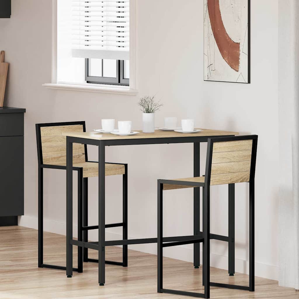 Table Sonoma Oak 100 x 50 x 90.5 cm Engineered Wood and Steel