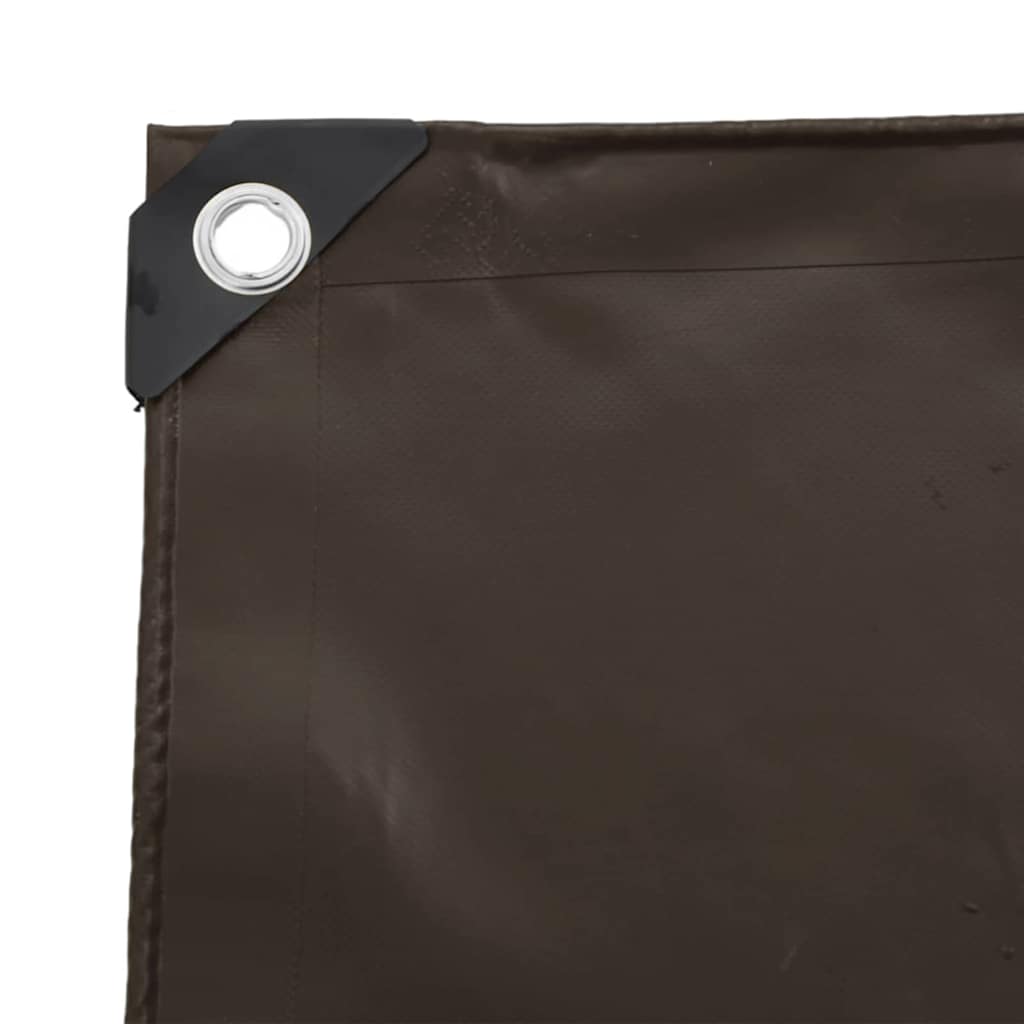 Tarpaulin 650g / m² Brown 3 x 3 m Canvas with PVC Coating