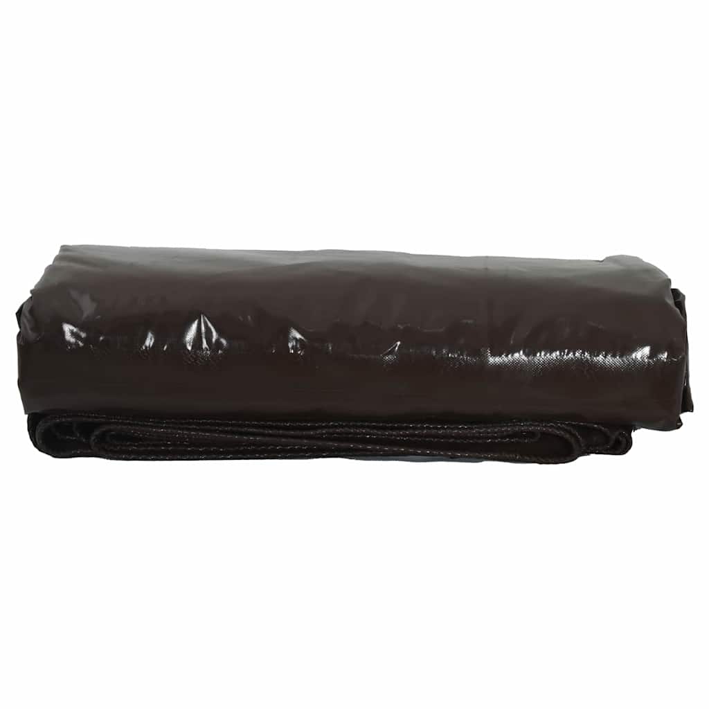 Tarpaulin 650g / m² Brown 5 x 6 m Canvas with PVC Coating