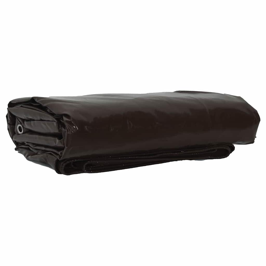 Tarpaulin 650g / m² Brown 5 x 5 m Canvas with PVC Coating