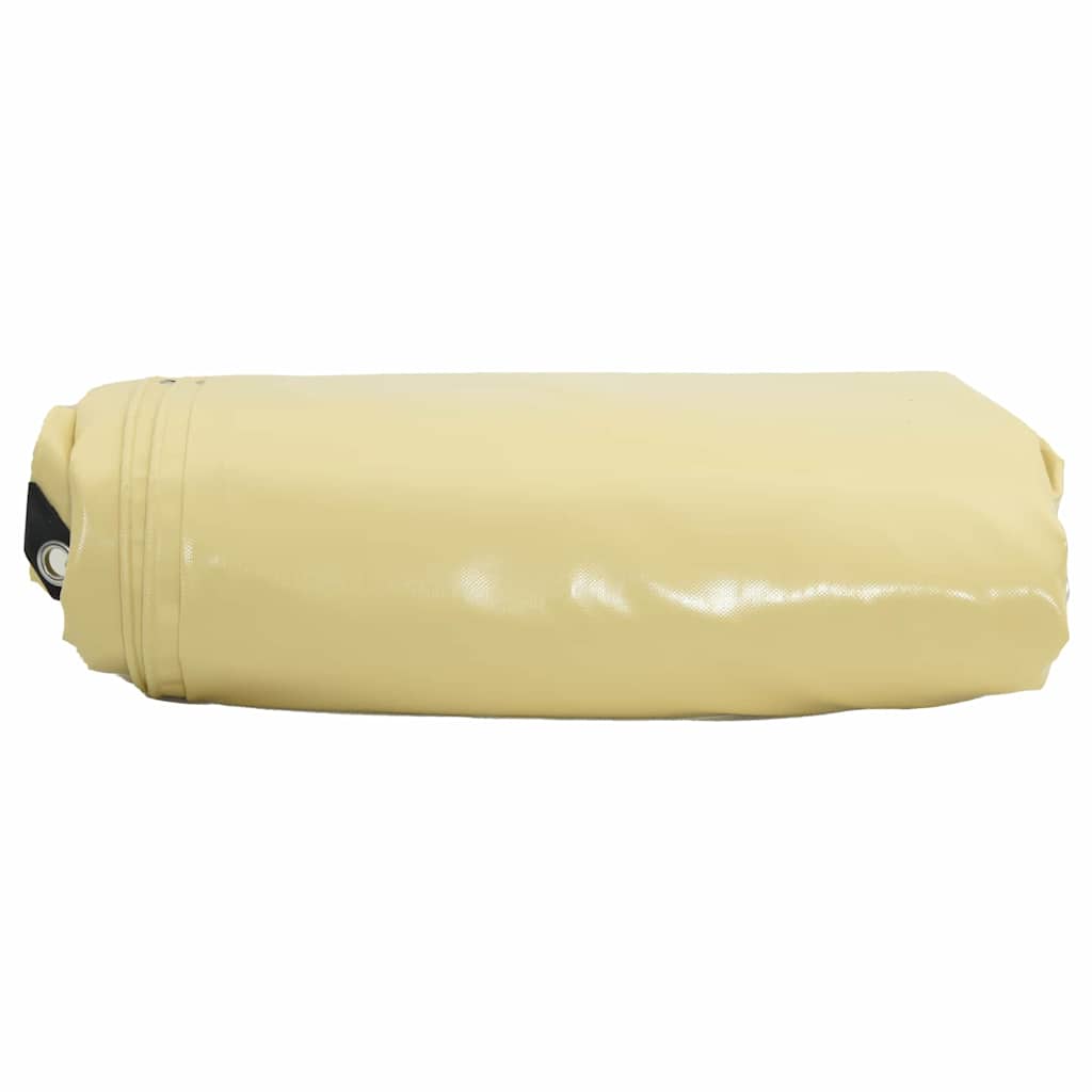 Tarpaulin 650g / m² Beige 4 x 6 m Canvas with PVC Coating
