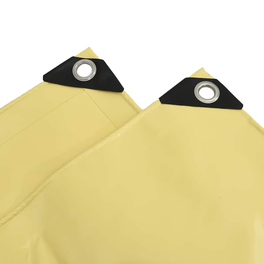 Tarpaulin 650g / m² Beige 1.5 x 20 m Canvas with PVC Coating