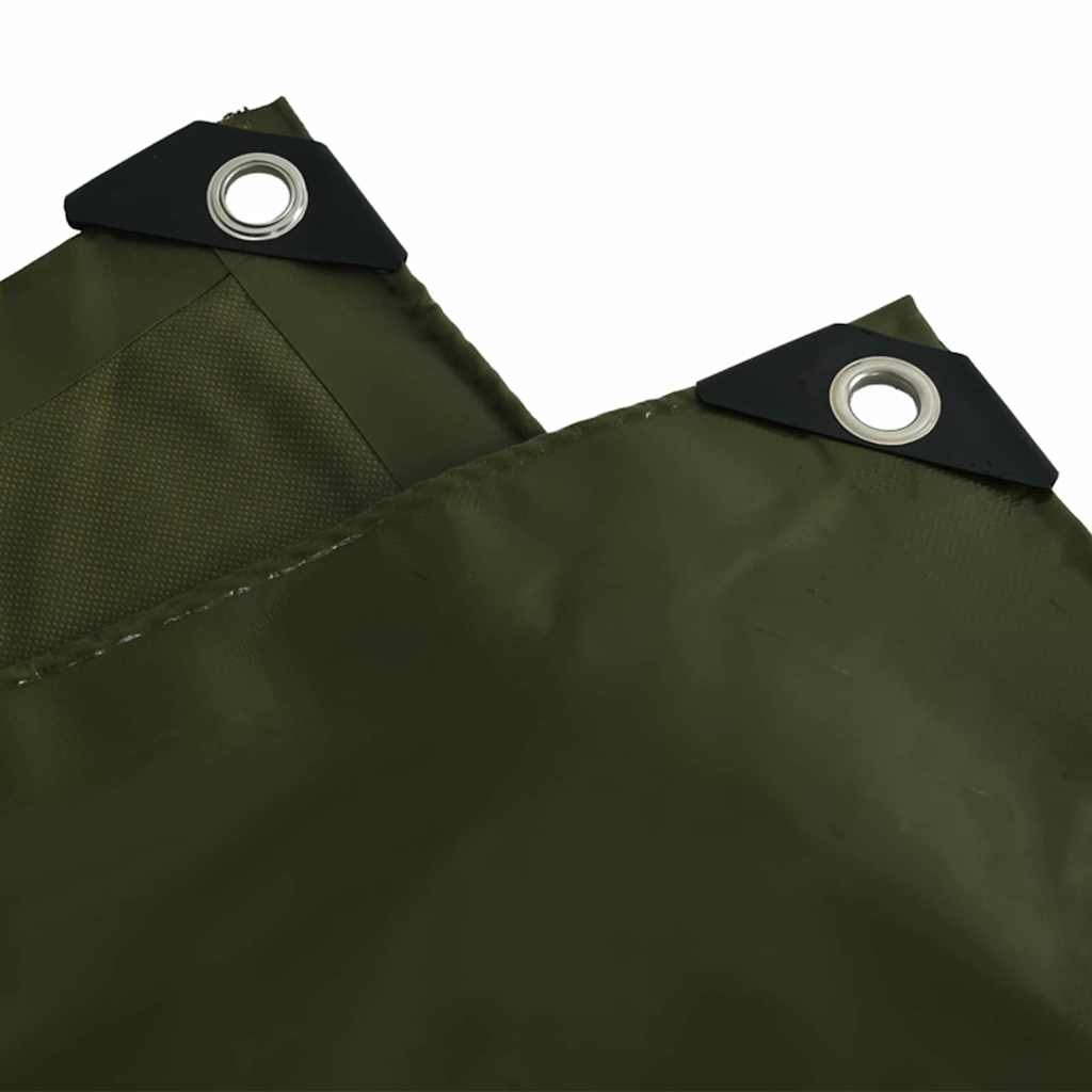 Tarpaulin 650g / m² Olive Green 3 x 4 m Canvas with PVC Coating