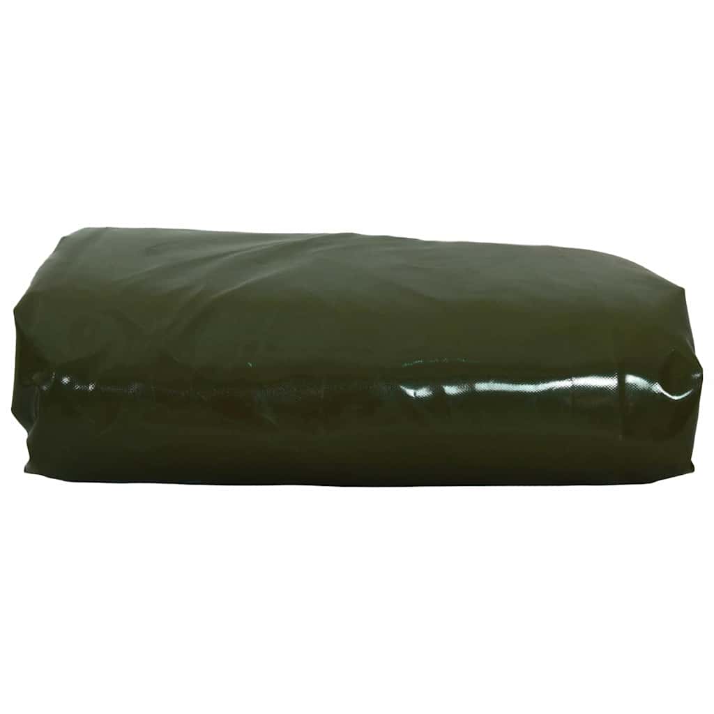 Tarpaulin 650g / m² Olive Green 4 x 8 m Canvas with PVC Coating