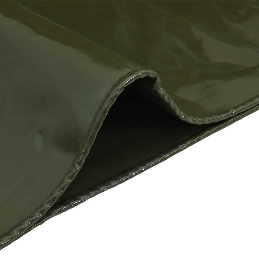 Tarpaulin 650g / m² Olive Green 5 x 7 m Canvas with PVC Coating