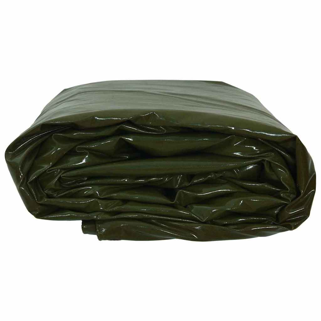 Tarpaulin 650g / m² Olive Green 5 x 7 m Canvas with PVC Coating