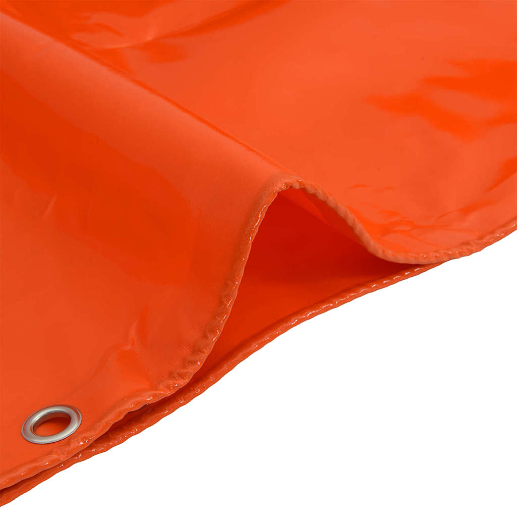 Tarpaulin 650g / m² Orange 3 x 6 m Canvas with PVC Coating