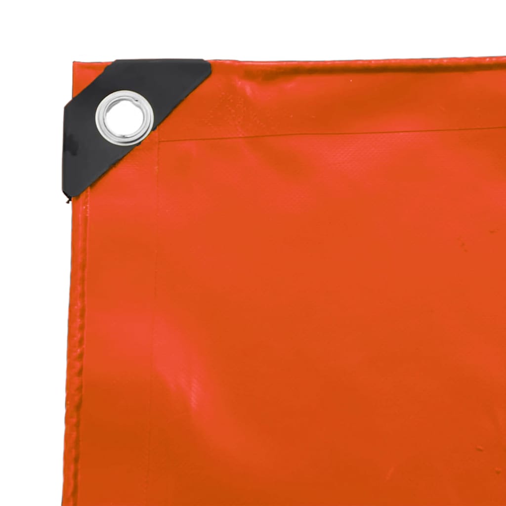 Tarpaulin 650g / m² Orange 5 x 6 m Canvas with PVC Coating