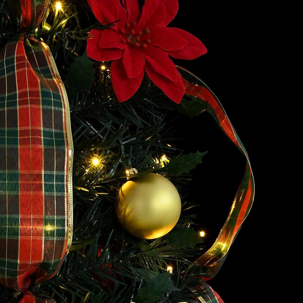 Artificial Christmas Tree with 50 LEDs Green 125 cm PVC
