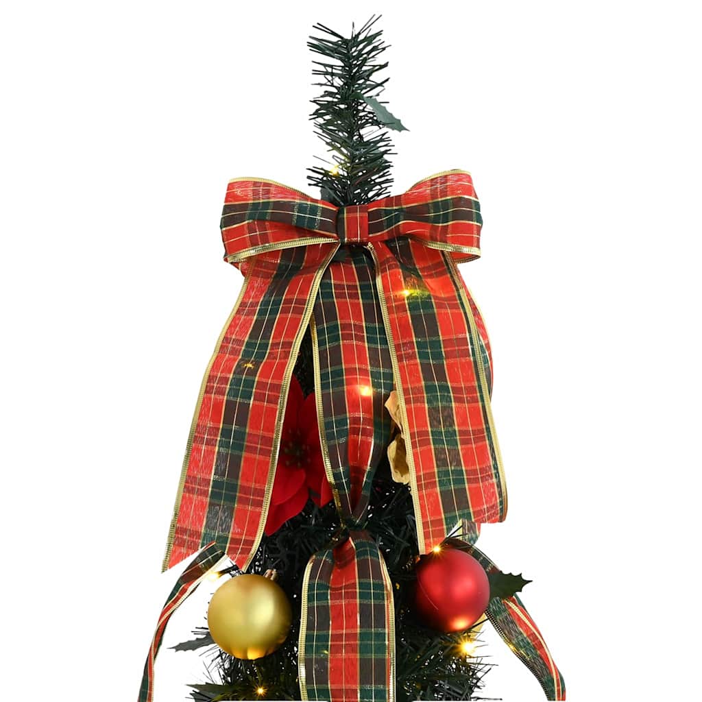 Artificial Christmas Tree with 200 LEDs Green 215 cm PVC