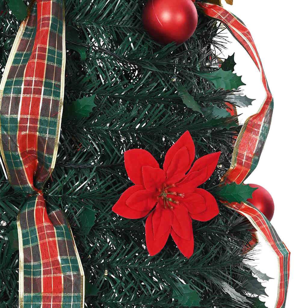 Artificial Christmas Tree with 200 LEDs Green 215 cm PVC