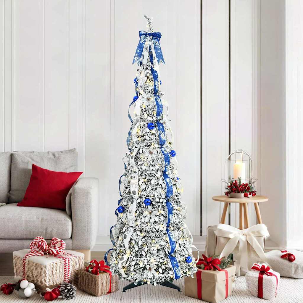 Artificial Christmas Tree White 180 cm PVC