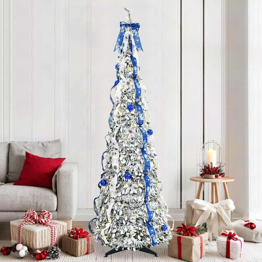 Artificial Christmas Tree White 210 cm PVC