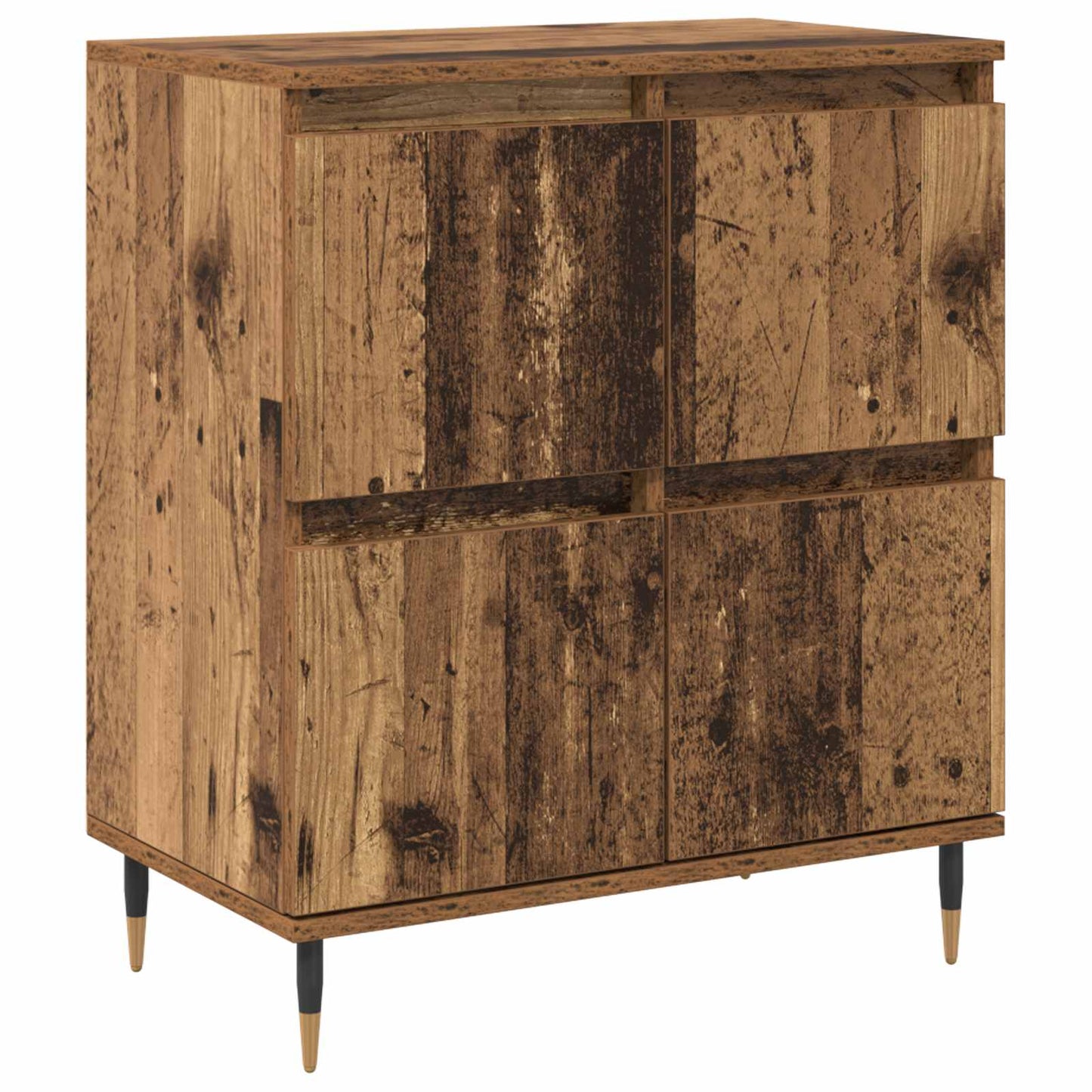 Storage Cabinet 3 pcs Old Wood 60 x 35 x 70 cm