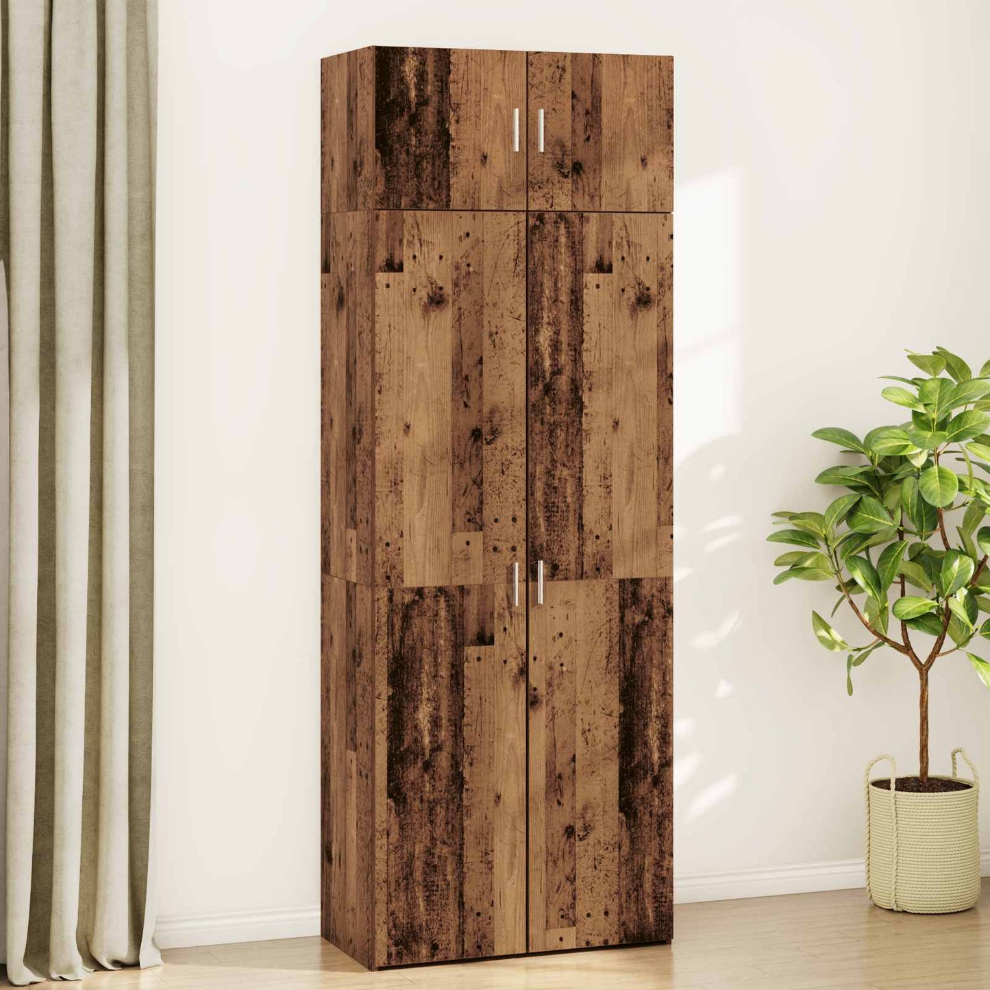 Storage Cabinet 2 pcs Old Wood 80 x 42.5 x 225 cm
