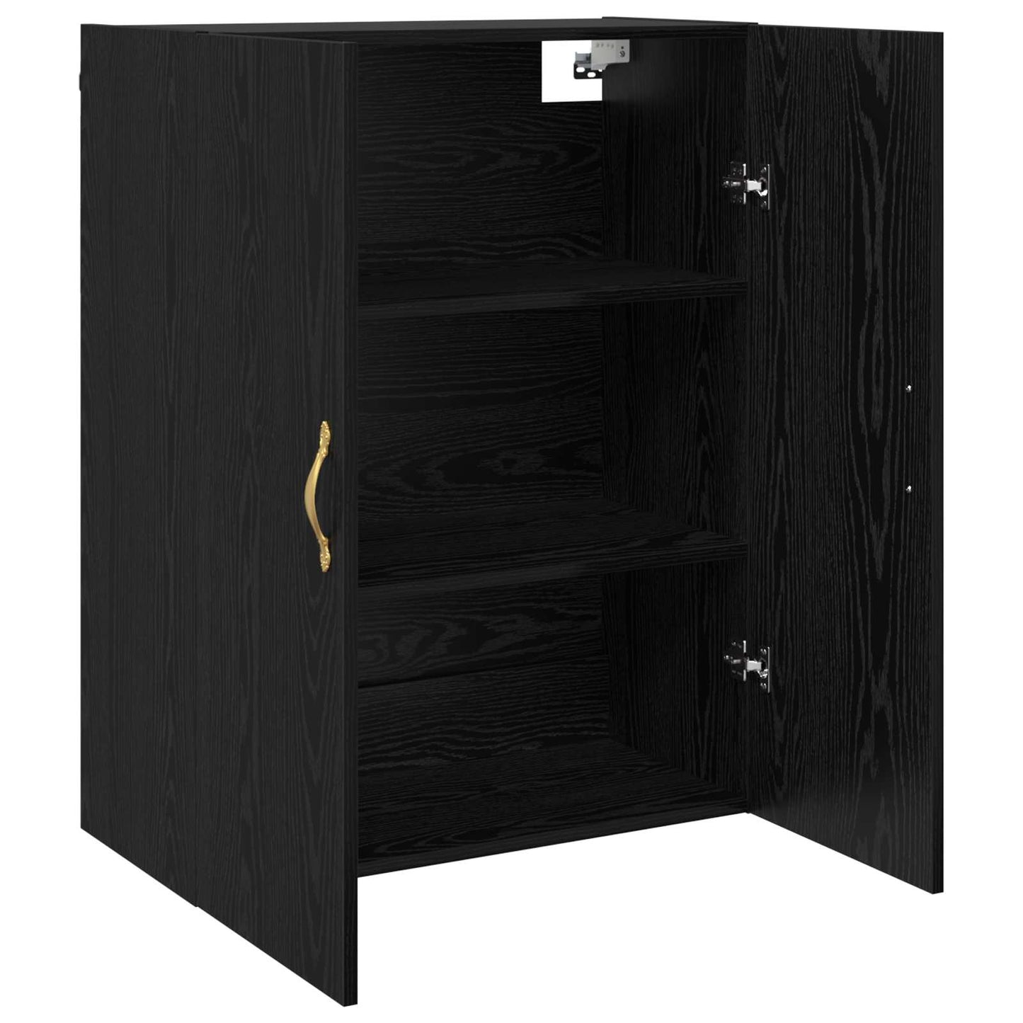Wall-Mounted Cabinet 2 pcs Black Oak 69.5 x 34 x 90 cm