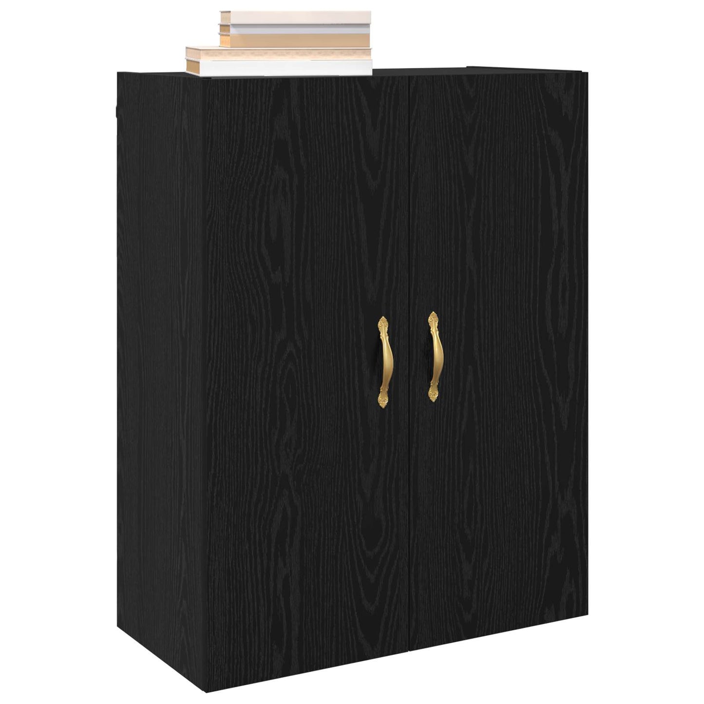 Wall-Mounted Cabinet 2 pcs Black Oak 69.5 x 34 x 90 cm