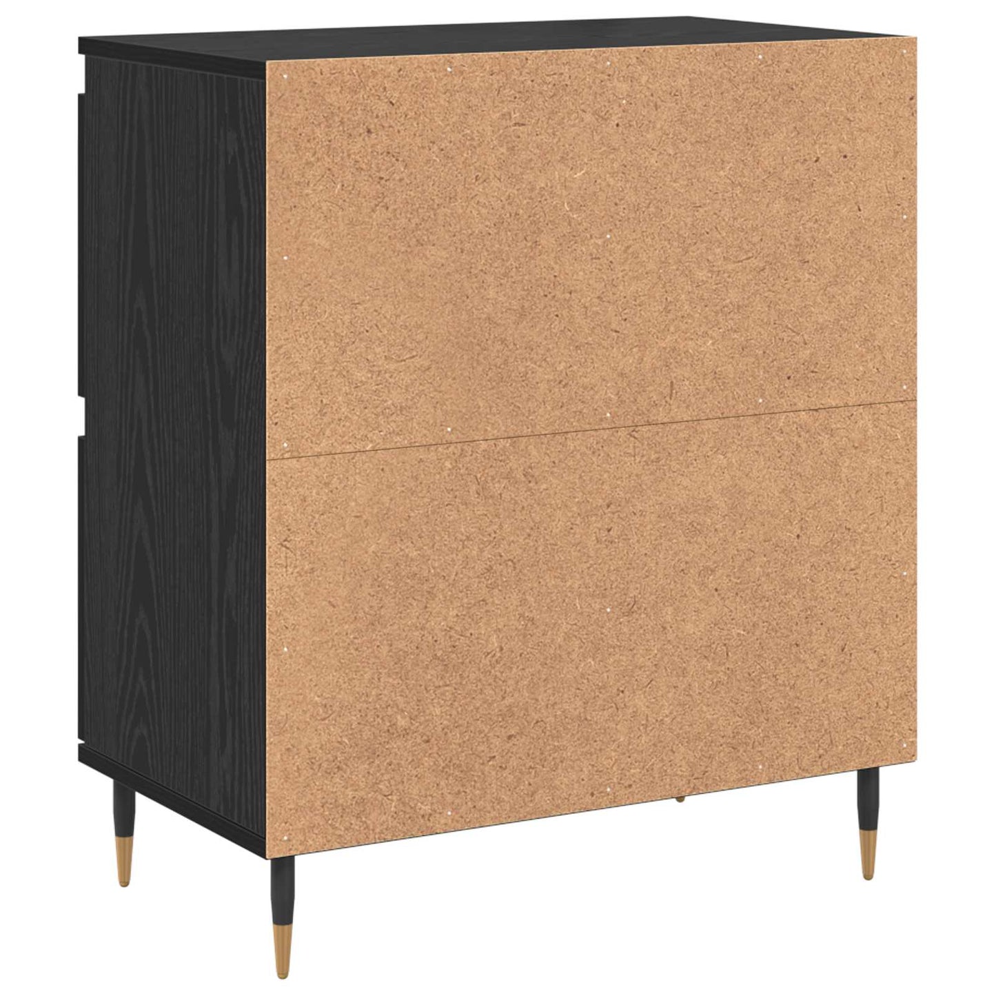 Storage Cabinet 2 pcs Black Oak 60 x 35 x 70 cm