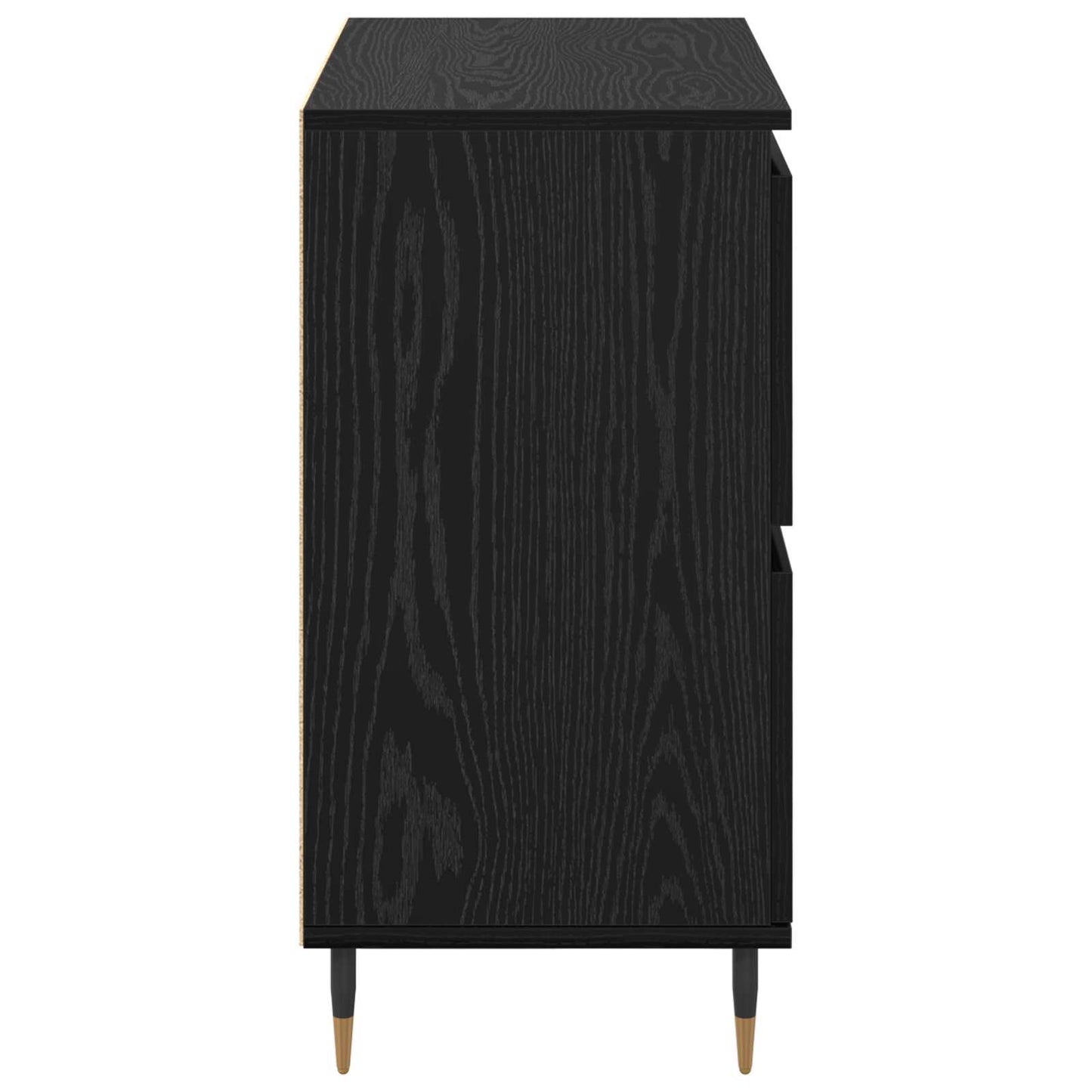 Storage Cabinet 2 pcs Black Oak 60 x 35 x 70 cm