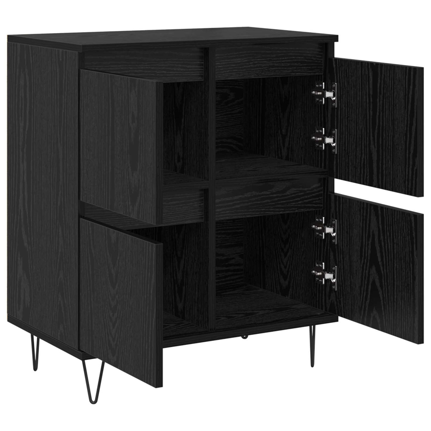 Sideboards 2 pcs Black oak